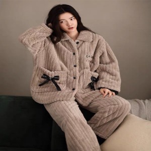 2020 sıcak satış pijama kadın kadife pijama mercan polar giyim pijama