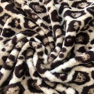Camo trykt polyester høykvalitets flanell fleece stoff for teppe