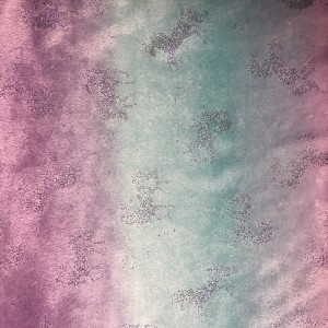 Bronzing tie dye flannel fabric Hot Stamping Two Side Printing Walang Pilling Soft Polyester Flannel Fleece Tela Para sa Damit