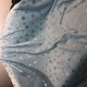 Battaniye halı Yastık kılıfı Ev Tekstili için 100% Polyester Folyo Damgalama Katı Bronzlaştırıcı Flanel Kumaş