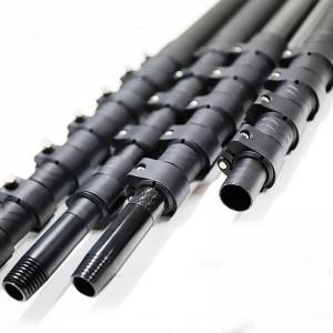 Lightweight Carbon Fiber Telescopic Pole For Roof Inspection