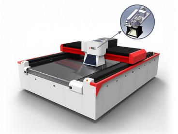 Máquina de corte e gravação a laser Galvo & Gantry para têxteis e couro