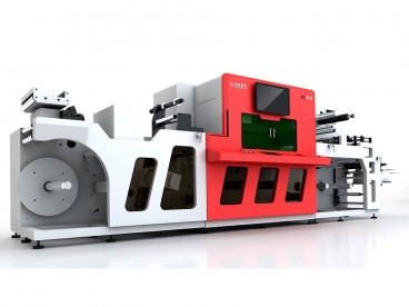 Laserový řezací stroj z role do role pro fólie a pásky