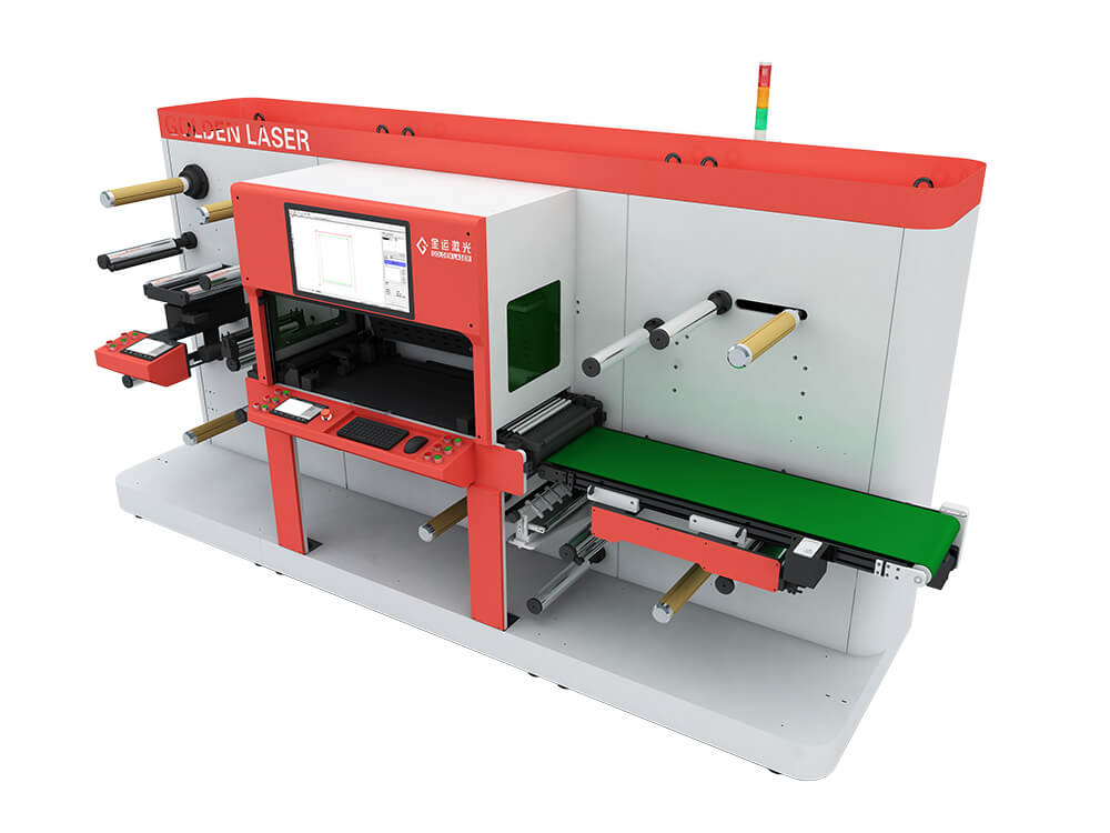 Roll-to-Part Sticker Laser Cutting Machine