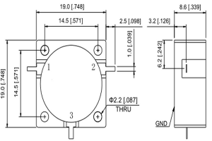 TAB koaksiālais cirkulators, kas darbojas no 617-5000 MHz JX-CT-xxxMxxxM-xT