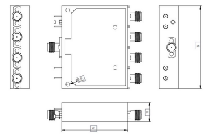 8-23GHz Switch Bank Filtre Modul JX-SB-8/13GHz