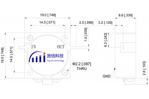 Coaxial Isolator TAB نښلونکی 3100-3300MHz ټیټ داخلولو تاوان JX-CI-3100M3300M-20T