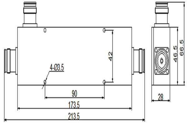 Power Tapper/Coupler 7/16(DIN)-F Connector 698-2700MHz Low PIM JX-PC-698-2700-PT 5^6^7^8^10^13^15 Featured Image