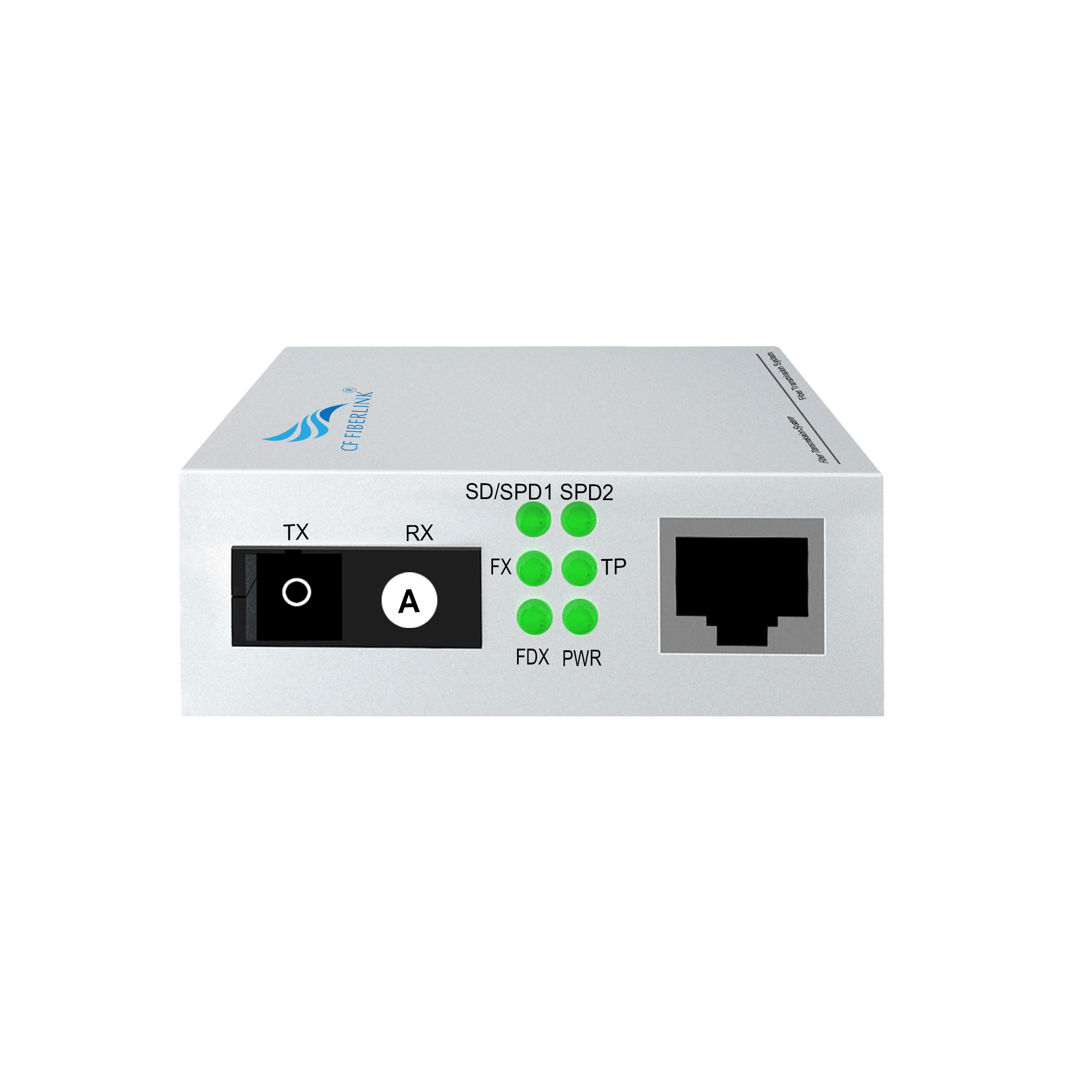 2-port 10/100/1000M WDM Media Converter （Single-mode Single-fiber SC ）A-end