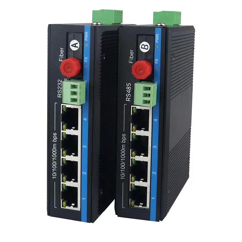 Best-Selling 16 Port Network Switch -
 Industrial grade gigabit fiber optic transceiver (one light and four electricity) – Changfei Optoelectronics