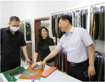 On June 2, 2023, leaders of the group company visited Henghe Company for research