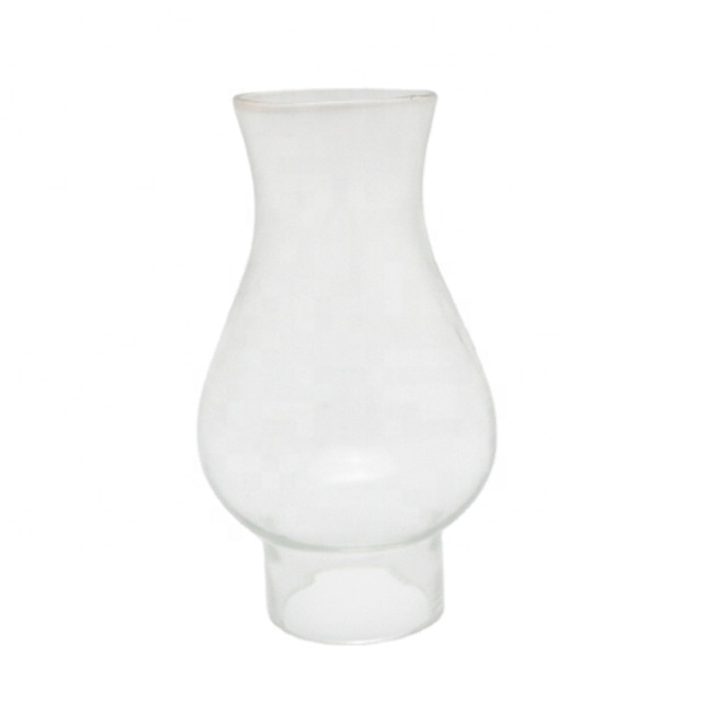 Clear Oil Glass Chimney Lamp for Vintage and Restoration of Antique Oil and Kerosene Lamps