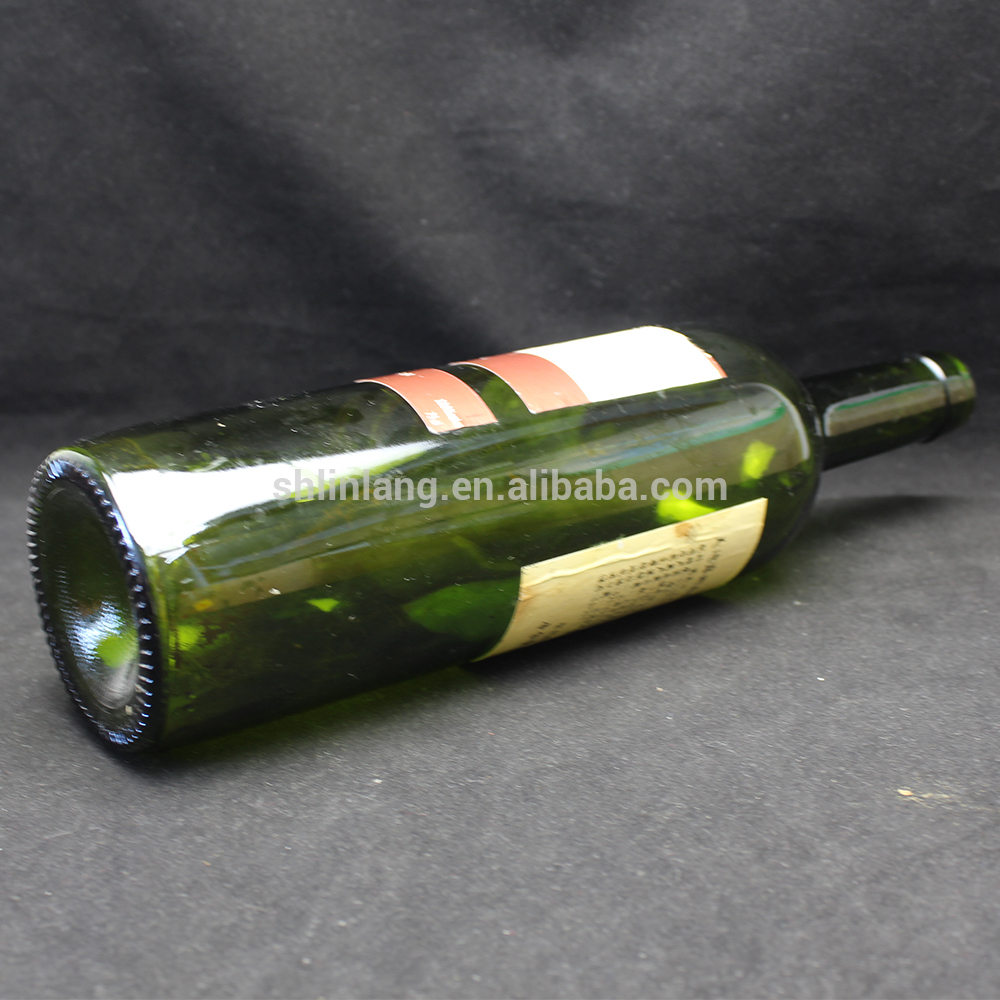 187ml dark green wine bottles with screw cap