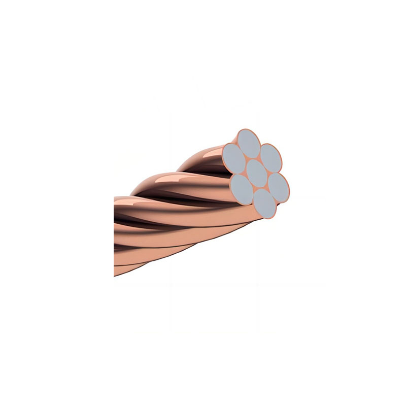 ASTM B228 CCS Copper Clad Steel Strand Wire Copperweld Conductor