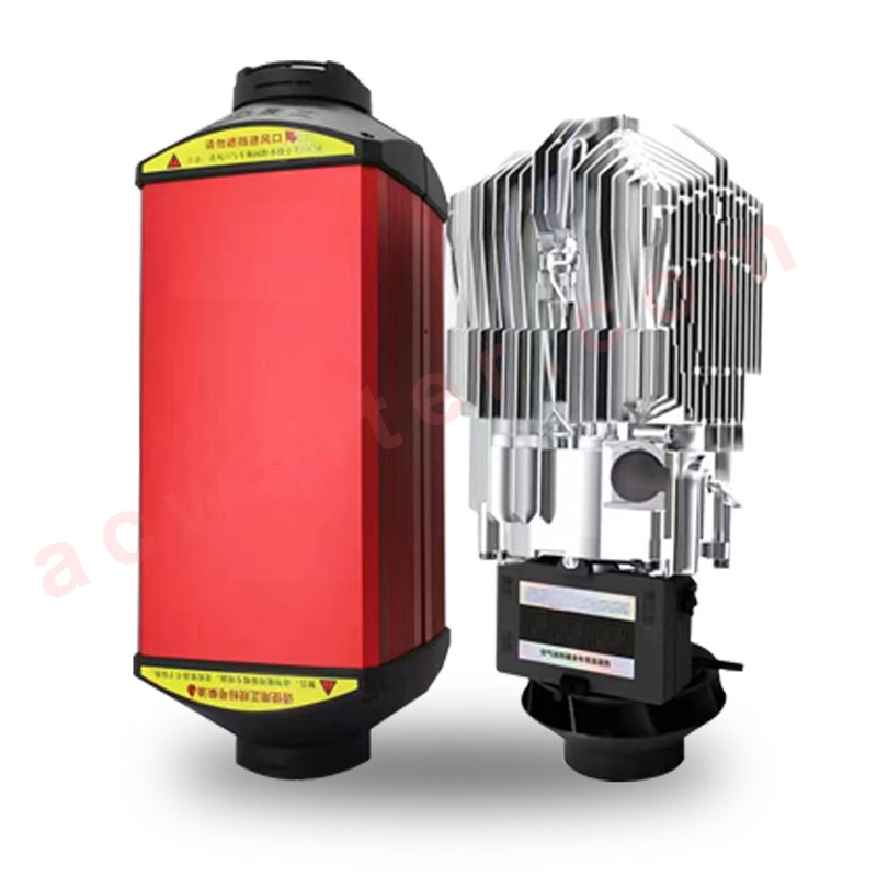 Calentadores de estacionamiento portátiles de 5kw y 8kw, calentador diésel para coche de 12v y 24v con cuerpo de acero inoxidable para camiones