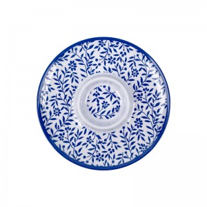Bandeja de melamina personalizada por atacado e pratos divididos em placas e pratos de servir