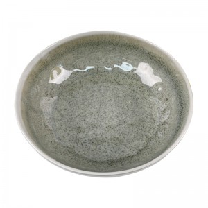Prato de sopa de tigela de arroz esmaltado de metal personalizado