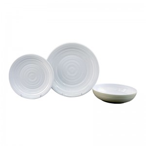 Название товара wholesale Уличные небьющиеся меламиновые наборы посуды белые меламиновые миски тарелка набор посуды Код товара
