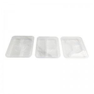 vente en gros de boîtes à lunch haut de gamme contenants en plastique jetables boîte à bento à 4 compartiments