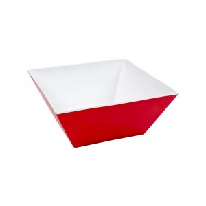 Halloween Red Color High Quality Salad Mixing Serving Bowl Melamine Large Square Bowl Christmas