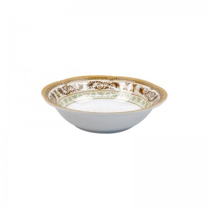 도매 중국 흰색 식기 깨지지 않는 플라스틱 그릇 꽃 데칼 인쇄 멜라민 그릇