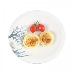 Меламиновая посуда Пищевая китайская меламиновая тарелка Круглая пластиковая Индивидуальный размер Индивидуальный шаблон Индивидуальный логотип Подарок
