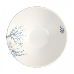 Impressão tradicional em estilo chinês tigelas redondas de melamina de 5,5/6 polegadas para restaurante
