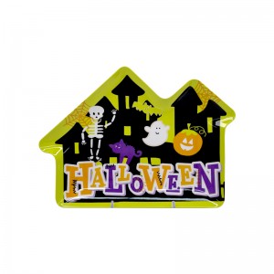 Melamin-Partyteller mit kreativem Halloween-Thema für Feiertage, Melamin-Geschirrzubehör