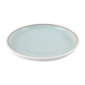 Plaque de vaisselle de qualité supérieure de promotion couleur personnalisée disponible utilisation à la maison plaque de mélamine émaillée de couleur 8" en plastique