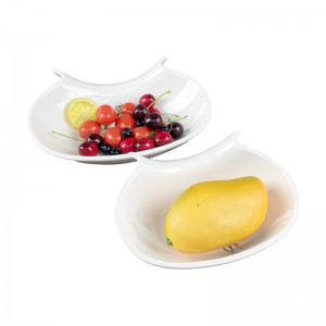 Stock bon marché en gros 5,5 pouces bol à salade de fruits en plastique bols en mélamine blanc