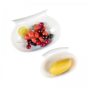 Estoque barato por atacado 5,5 polegadas de plástico tigela de salada de frutas tigelas de melamina branca