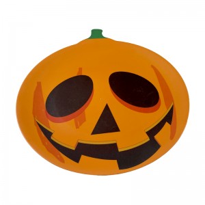 14palcový halloweenský sváteční design dýňový melaminový servírovací talíř kulatý podnos na jídlo