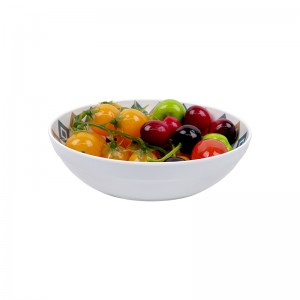 Polévkové salátové mísy pro dárky Domácí večeře Nádobí na melaminovou polévku v oceánském stylu Plastová 6palcová mísa