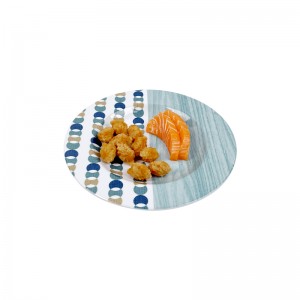 Vajilla de cerámica redonda azul para restaurante, Catering, platos de plástico, platos de melamina irrompibles para el hogar y el restaurante