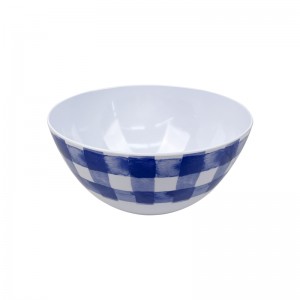 Large round melamine plastic mixing custom rice bowls