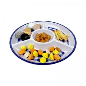 Usine vente Bestwares en plastique restauration assiette mélamine trempage plat Snack plat ensemble assiettes pour Restaurant