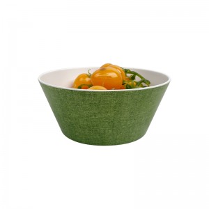 도매 녹색 새로운 멜라민 그릇 수프 샐러드 과일 그릇 플라스틱 라면 그릇 로고 패턴 사용자 정의