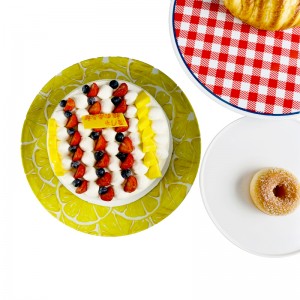 OEM-Service-Melamin-Kuchenhalter für Party-Melamin-Tablett, das im Melamin-Kuchenständer im Restaurant verwendet wird