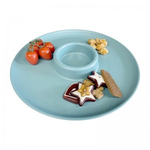 Assiettes servisní tác melaminový servírovací talíř, kuchyňský servírovací talíř melaminový čip a dip