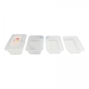 Одноразовые контейнеры для микроволновой печи Домашняя коробка для завтрака 22 унции Пластиковая коробка для упаковки на вынос