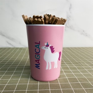 Plastic Custom Melamine Child Tea Cup Unicorn Design Coffe Mug