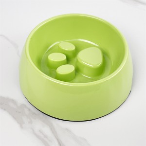 주문을 받아서 만들어진 녹색 고양이 그릇 아마존 개 애완 동물 지류 접시 천천히 먹는 음식 그릇