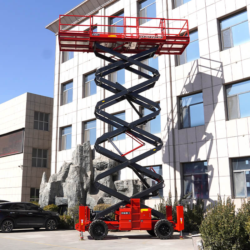 How much does off road scissor lift cost? New and used, based on platform height