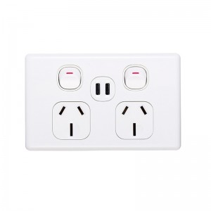 Australia Standard SAA approval double power points with Dual 4.2A Type C USB socket