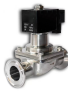 Stainless steel Tri-clamp normally closed solenoid valve