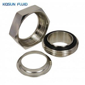 stainless steel sanitary RJT male nut liner union