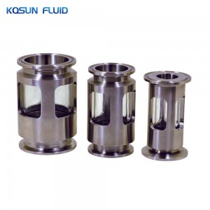 Stainless steel hygienic tri clamp liquid sight glass