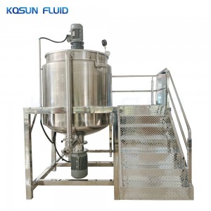 Stainless steel liquid soap detergent mixing tank