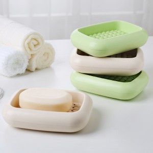 Natural Bamboo fiber Bathroom Soap Dish soap tray Para sa Wholesales