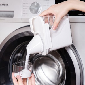 Recipient de detergent praf pentru rufe pentru organizarea si depozitarea spalatoriei